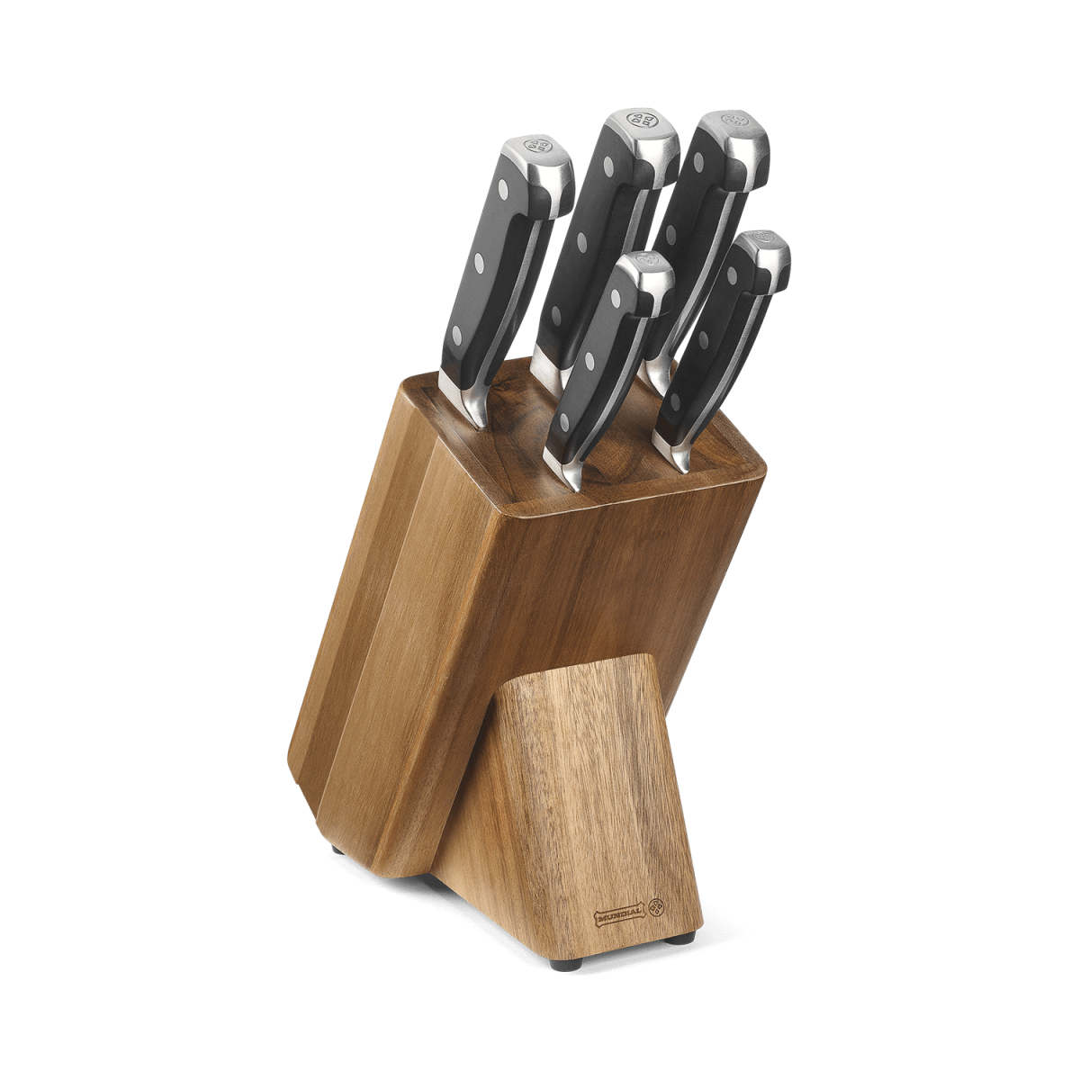 Kit de facas de cozinhas personalizados Mundial com suporte